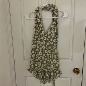 Floral Halter Romper